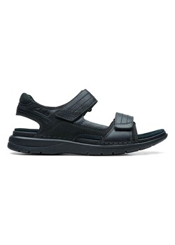 Clarks Skórzane sandały w kolorze czarnym ze sklepu Limango Polska w kategorii Sandały męskie - zdjęcie 173480837