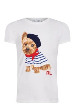 POLO RALPH LAUREN T-shirt DOG | Regular Fit ze sklepu Gomez Fashion Store w kategorii Bluzki dziewczęce - zdjęcie 173481578
