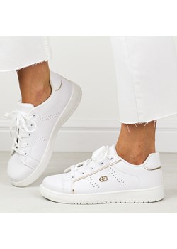 Białe sportowe buty damskie Potocki 01301 ze sklepu suzana.pl w kategorii Trampki damskie - zdjęcie 173491317