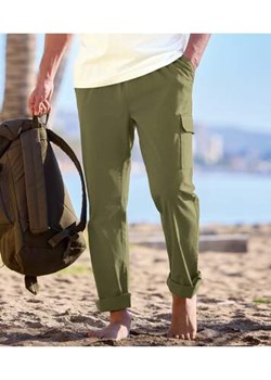 Luźne spodnie-bojówki z mikropłótna ze sklepu Atlas For Men w kategorii Spodnie męskie - zdjęcie 173498899