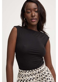 Answear Lab bluzka damska kolor czarny gładka ze sklepu ANSWEAR.com w kategorii Bluzki damskie - zdjęcie 173499357
