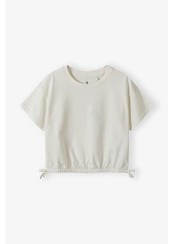 T-shirt dla dziewczynki - ecru - Lincoln&Sharks ze sklepu 5.10.15 w kategorii Bluzki dziewczęce - zdjęcie 173499499