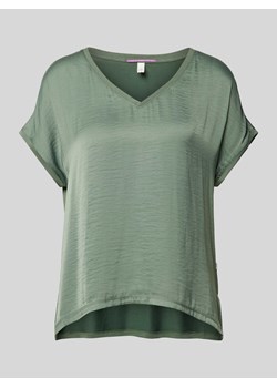 T-shirt z dekoltem w zaokrąglony serek ze sklepu Peek&Cloppenburg  w kategorii Bluzki damskie - zdjęcie 173500536