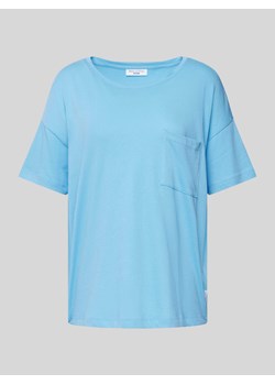T-shirt z detalem z logo ze sklepu Peek&Cloppenburg  w kategorii Bluzki damskie - zdjęcie 173500539