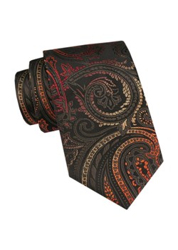 Męski Krawat - Angelo di Monti - Duży Wzór Orientalny KRADM2150 ze sklepu JegoSzafa.pl w kategorii Krawaty - zdjęcie 173500819