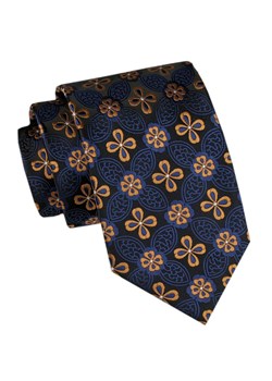 Męski Krawat - Angelo di Monti - Granat, Kwiatki KRADM2132 ze sklepu JegoSzafa.pl w kategorii Krawaty - zdjęcie 173500825