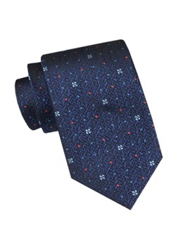 Męski Krawat - Angelo di Monti - Granat w Drobny Wzorek KRADM2134 ze sklepu JegoSzafa.pl w kategorii Krawaty - zdjęcie 173500827