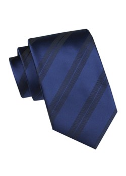 Męski Krawat - Angelo di Monti - Granat z Fakturą w Prążek KRADM2148 ze sklepu JegoSzafa.pl w kategorii Krawaty - zdjęcie 173500829