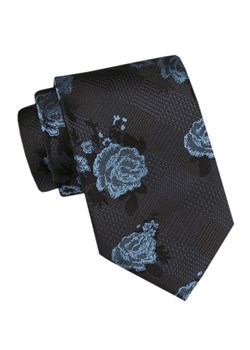 Męski Krawat - Angelo di Monti - Niebieskie Róże KRADM2149 ze sklepu JegoSzafa.pl w kategorii Krawaty - zdjęcie 173500839