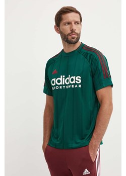 adidas t-shirt Tiro męski kolor zielony z nadrukiem IY2053 ze sklepu ANSWEAR.com w kategorii T-shirty męskie - zdjęcie 173501855