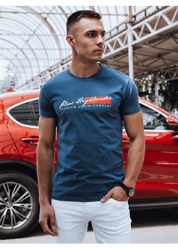 Koszulka męska niebieska Dstreet RX5542 ze sklepu DSTREET.PL w kategorii T-shirty męskie - zdjęcie 173502235