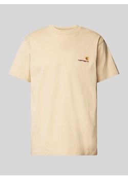 T-shirt z wyhaftowanym logo model ‘American Script’ ze sklepu Peek&Cloppenburg  w kategorii T-shirty męskie - zdjęcie 173504249