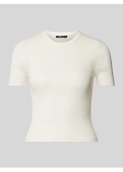T-shirt krótki z drobnym prążkowaniem ze sklepu Peek&Cloppenburg  w kategorii Bluzki damskie - zdjęcie 173504397