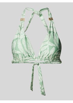 Top bikini z wiązaniem na szyi model ‘Akamu’ ze sklepu Peek&Cloppenburg  w kategorii Stroje kąpielowe - zdjęcie 173504439