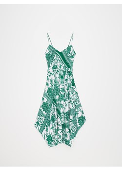 Mohito - Zielona sukienka midi z wiskozy - zielony ze sklepu Mohito w kategorii Sukienki - zdjęcie 173505209