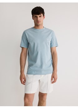 Reserved - T-shirt regular z nadrukiem - jasnoniebieski ze sklepu Reserved w kategorii T-shirty męskie - zdjęcie 173505497