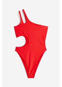 H & M - Kostium kąpielowy na jedno ramię High leg - Czerwony ze sklepu H&M w kategorii Stroje kąpielowe - zdjęcie 173507249