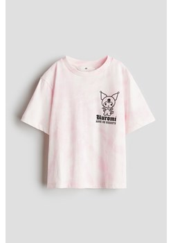 H & M - T-shirt z nadrukiem - Różowy ze sklepu H&M w kategorii Bluzki dziewczęce - zdjęcie 173507305