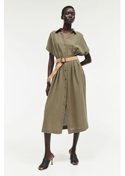 H & M - Szmizjerka z paskiem - Zielony ze sklepu H&M w kategorii Sukienki - zdjęcie 173507378