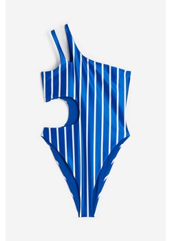 H & M - Kostium kąpielowy na jedno ramię High leg - Niebieski ze sklepu H&M w kategorii Stroje kąpielowe - zdjęcie 173507417