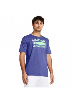 Męski t-shirt z nadrukiem Under Armour UA Team Issue Wordmark SS - niebieski ze sklepu Sportstylestory.com w kategorii T-shirty męskie - zdjęcie 173509478