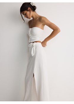 Reserved - Spódnica maxi z wiskozy - biały ze sklepu Reserved w kategorii Spódnice - zdjęcie 173510309