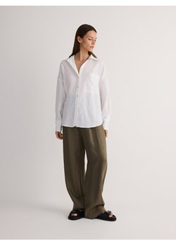 Reserved - Lniana koszula - biały ze sklepu Reserved w kategorii Koszule damskie - zdjęcie 173510346