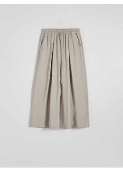 Reserved - Spodnie culotte z modalu - jasnoszary ze sklepu Reserved w kategorii Spodnie damskie - zdjęcie 173510598