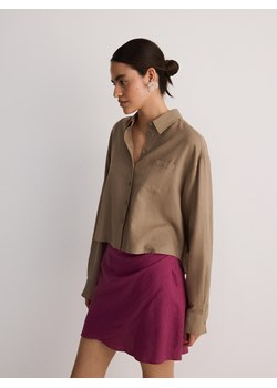 Reserved - Spódnica mini z marszczeniami - fioletowy ze sklepu Reserved w kategorii Spódnice - zdjęcie 173510607