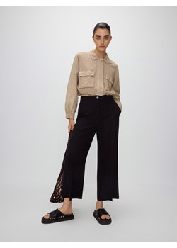 Reserved - Spodnie z wiskozą - czarny ze sklepu Reserved w kategorii Spodnie damskie - zdjęcie 173511337
