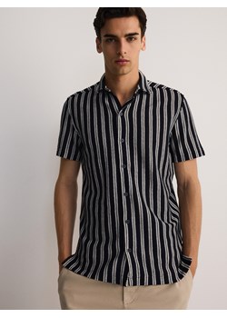 Reserved - Koszula comfort fit w paski - granatowy ze sklepu Reserved w kategorii Koszule męskie - zdjęcie 173511459