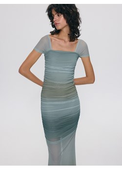 Reserved - Sukienka z marszczeniami - wielobarwny ze sklepu Reserved w kategorii Sukienki - zdjęcie 173511627