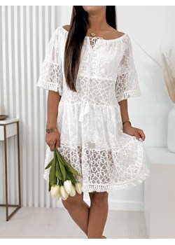 sukienka nyra biała one size ze sklepu UBRA w kategorii Sukienki - zdjęcie 173512376