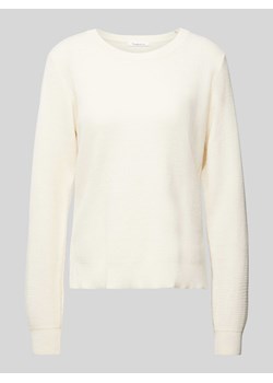 Sweter z dzianiny z okrągłym dekoltem ze sklepu Peek&Cloppenburg  w kategorii Swetry damskie - zdjęcie 173513828