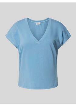 T-shirt z dekoltem w serek ze sklepu Peek&Cloppenburg  w kategorii Bluzki damskie - zdjęcie 173513957