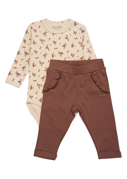 Minymo 2-częściowy zestaw w kolorze beżowo-brązowym ze sklepu Limango Polska w kategorii Odzież dla niemowląt - zdjęcie 173514145