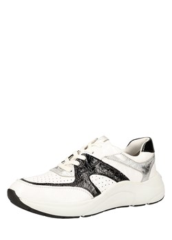 Caprice Skórzane sneakersy w kolorze biało-czarnym ze sklepu Limango Polska w kategorii Buty sportowe damskie - zdjęcie 173514188