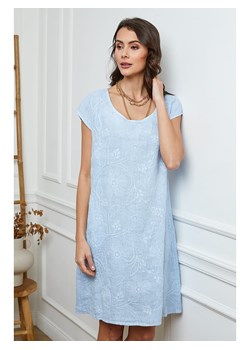 Fleur de Lin Lniana sukienka w kolorze błękitnym ze sklepu Limango Polska w kategorii Sukienki - zdjęcie 173514226