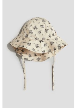 H & M - Wzorzysta czapka przeciwsłoneczna - Beżowy ze sklepu H&M w kategorii Czapki dziecięce - zdjęcie 173514316