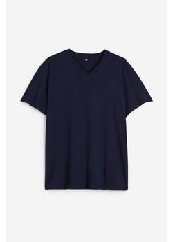 H & M - T-shirt z dekoltem w serek Regular Fit - Niebieski ze sklepu H&M w kategorii T-shirty męskie - zdjęcie 173514345