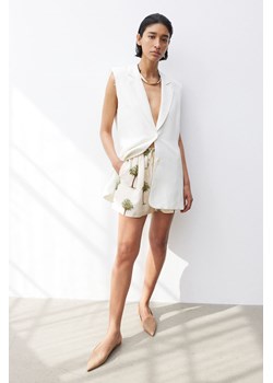 H & M - Szorty bez zapięcia - Biały ze sklepu H&M w kategorii Szorty - zdjęcie 173514415