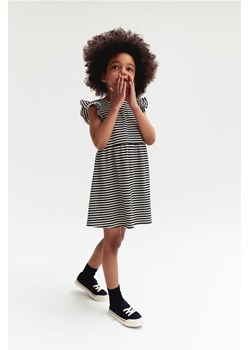 H & M - Sukienka z dżerseju w prążki - Czarny ze sklepu H&M w kategorii Sukienki dziewczęce - zdjęcie 173514436