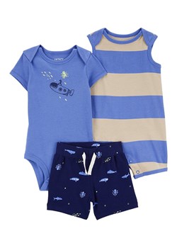 carter&apos;s 3-częściowy zestaw w kolorze niebieskim ze sklepu Limango Polska w kategorii Odzież dla niemowląt - zdjęcie 173516587