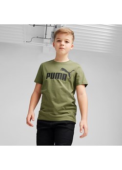 Puma Koszulka &quot;ESS&quot; w kolorze khaki ze sklepu Limango Polska w kategorii T-shirty chłopięce - zdjęcie 173517056