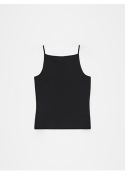 Mohito - Bawełniany top - czarny ze sklepu Mohito w kategorii Bluzki damskie - zdjęcie 173518857