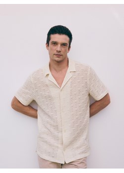 Reserved - Koszula comfort fit - biały ze sklepu Reserved w kategorii Koszule męskie - zdjęcie 173519715