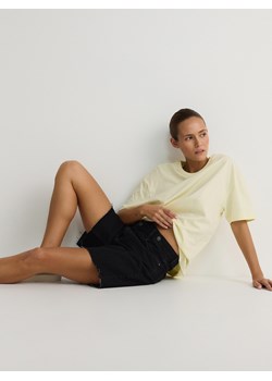 Reserved - T-shirt oversize - jasnożółty ze sklepu Reserved w kategorii Bluzki damskie - zdjęcie 173519756