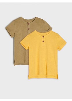 Sinsay - Koszulki 2 pack - żółty ze sklepu Sinsay w kategorii Odzież dla niemowląt - zdjęcie 173520207