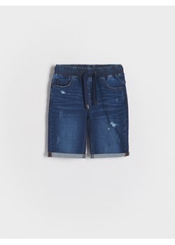 Reserved - Szorty jeansowe regular - granatowy ze sklepu Reserved w kategorii Spodenki chłopięce - zdjęcie 173521089