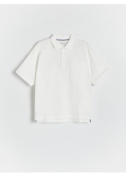 Reserved - T-shirt polo - złamana biel ze sklepu Reserved w kategorii T-shirty chłopięce - zdjęcie 173521177